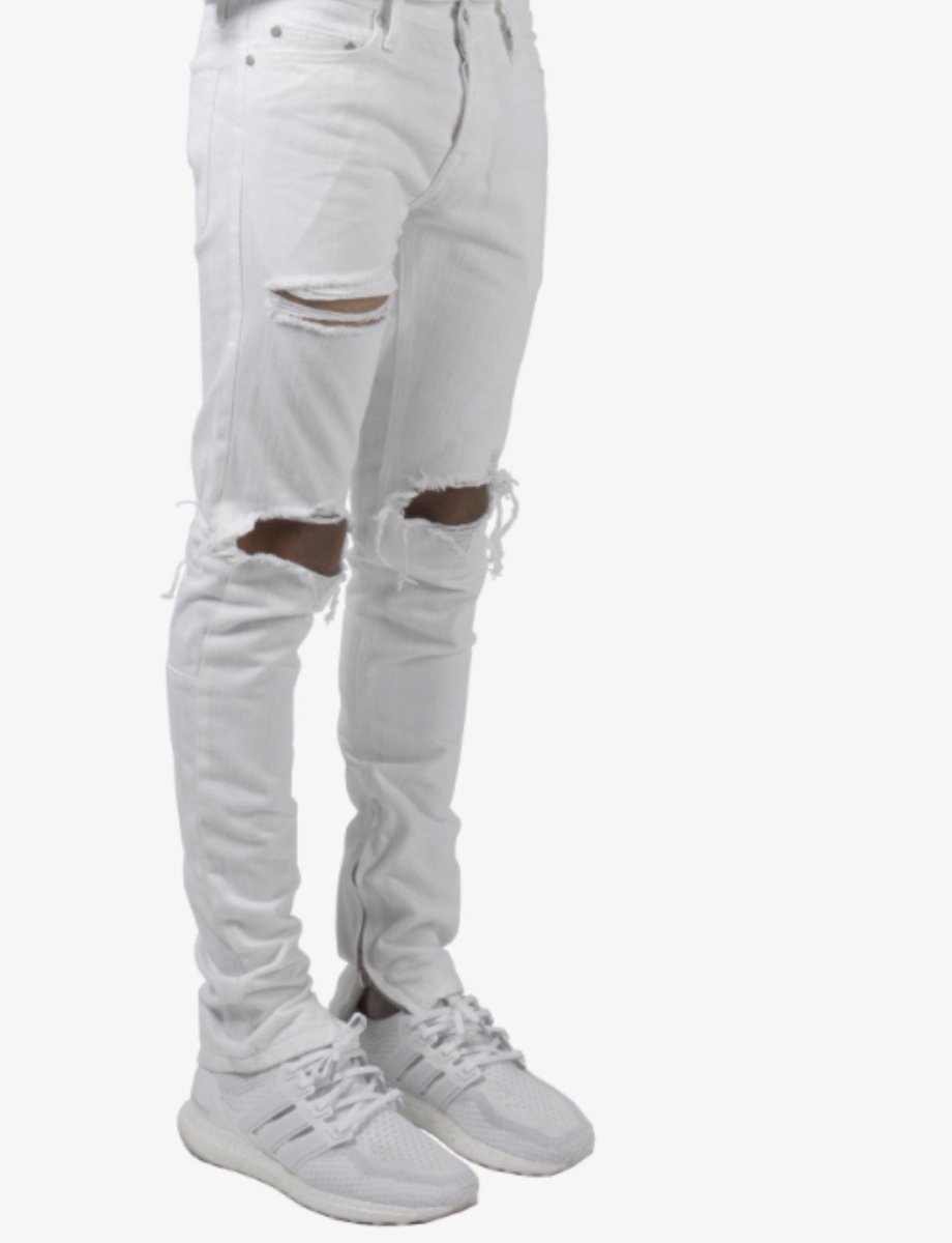 mnml white jeans
