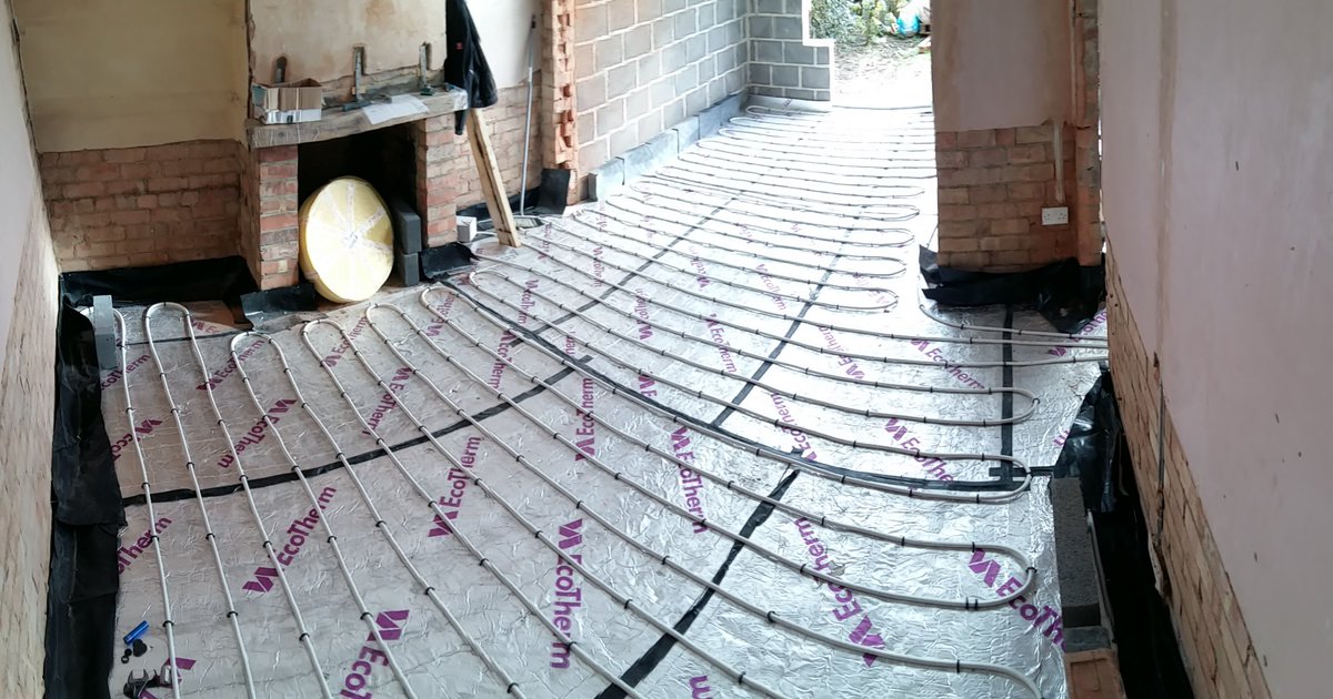 spacesbuilding's tweet image. Two out of three zones done @Continental_UFH #happyUFH