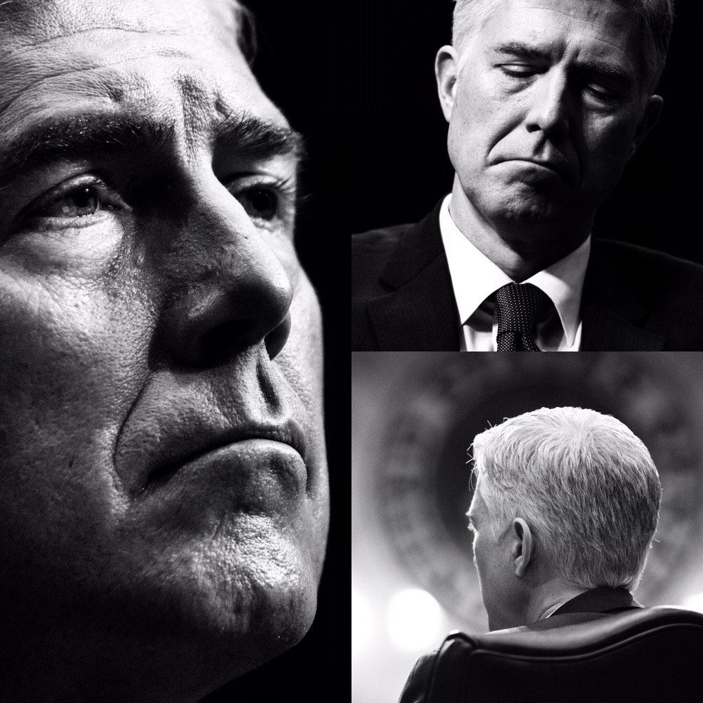 President Donald Trump's nominee Judge Neil Gorsuch many faces of listening