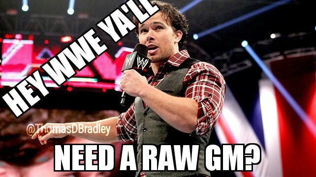 ThomasDBradley's tweet photo. #BREAKING: Brad Maddox just put his application for new @WWE Monday Night RAW GM! @TheFansPodcast @nodqdotcom #RAW https://t.co/JLmyK8d4tr