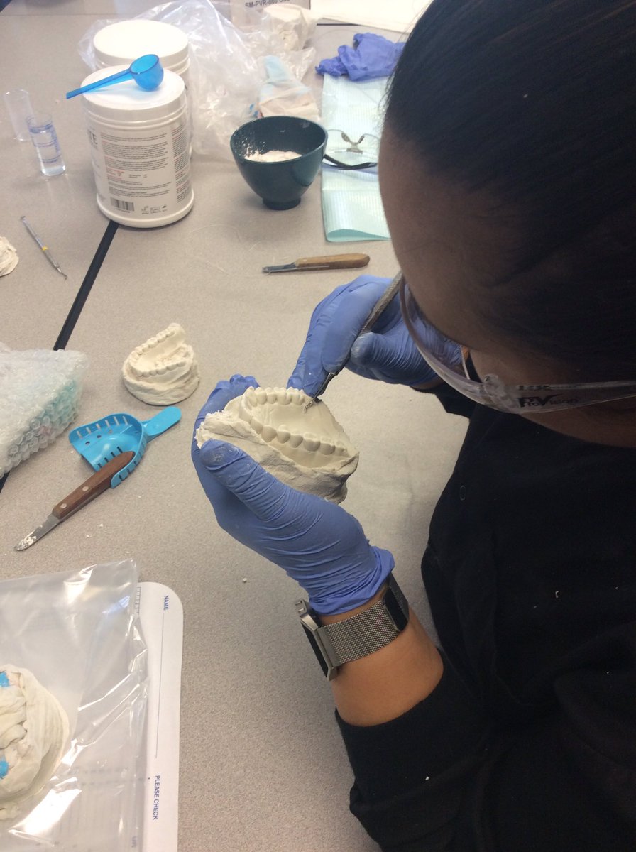 ConcordeCareer's tweet photo. Working on final study model impression #ConcordeSanBernardino - Dental Lab. #FutureRDA #DentalLab #ConcordeLampighter #OpportunityAwaits https://t.co/Fx4QviOokH