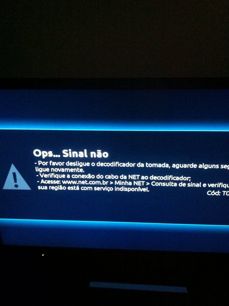 danilotecchio's tweet image. #NEToficial #NETatende já é o 8ºdia sem internet e 2ºsem sinal de Tv,obrigado. Inúmeros protocolos,visitas e nada.