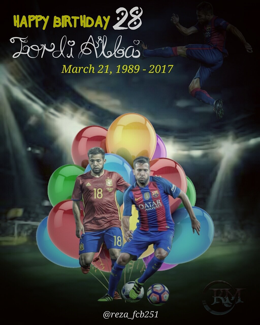 Happy birthday JORDI ALBA.
Renders by 