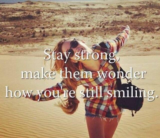 OurSouthernGrit's tweet photo. There will always be people trying to bring you down. Happiness is the best revenge! #StayStrong #Smile https://t.co/UkGIjsIlAd