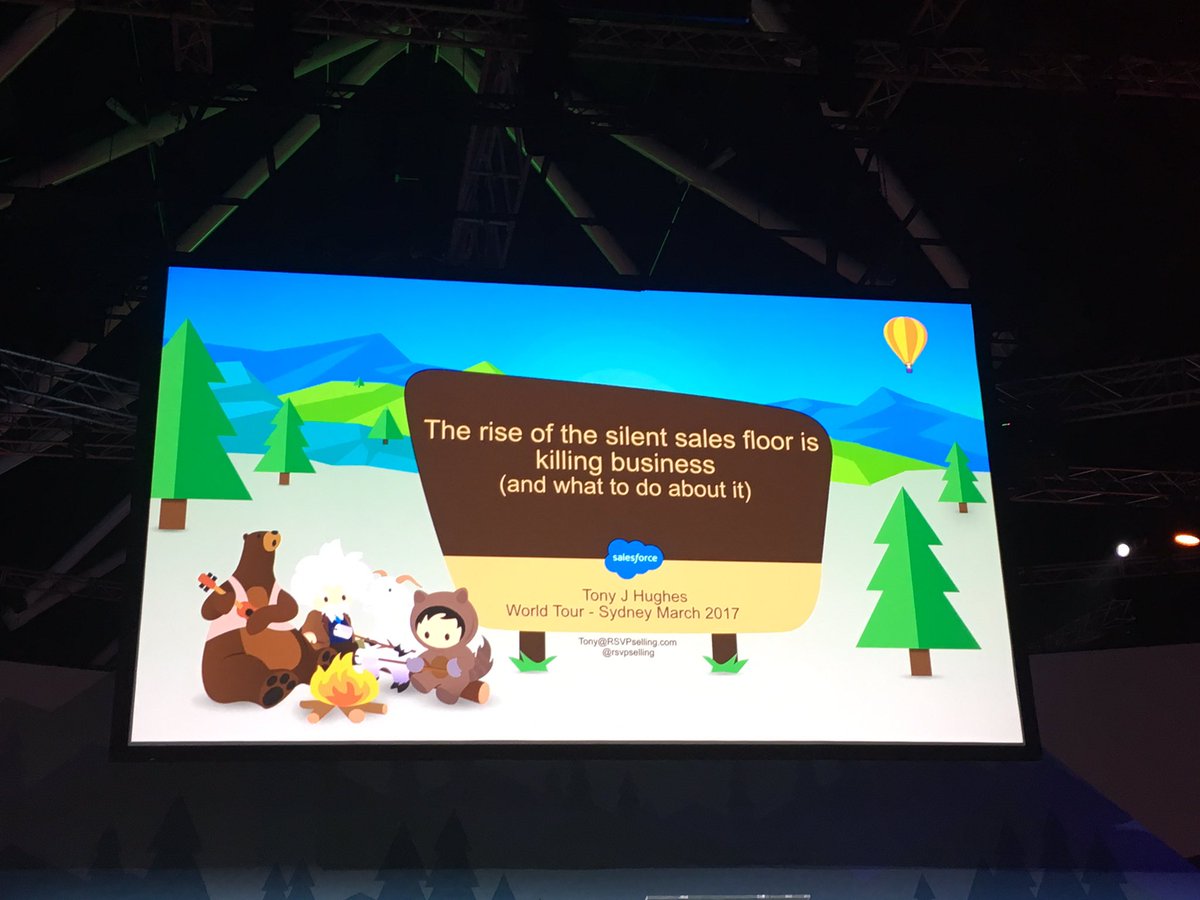 Thanks <a href="/rsvpselling/">Tony J. Hughes</a> for the valuable information #Salesforcetour