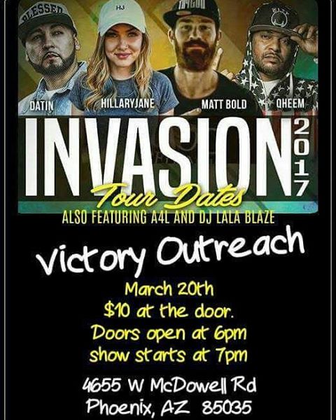 Datin_TripleD's tweet photo. Yo Phoenix!!! The #InvasionTour2017 will be in your city TONIGHT! See flyer for details! https://t.co/lDX4PIkWTr