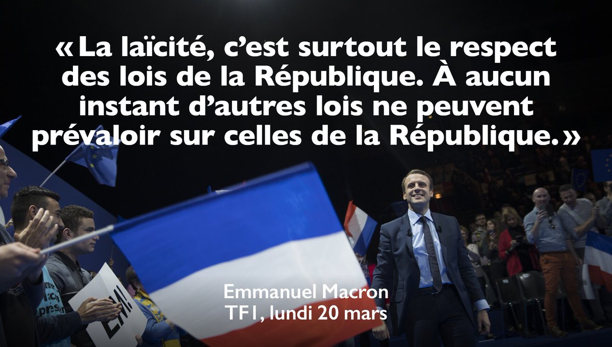 La laïcité c'est surtout le respect, à chaque instant, des lois de la République. #LeGrandDébat