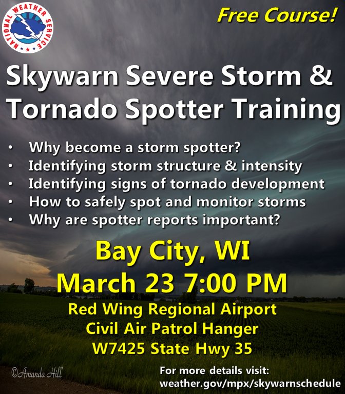 NWS Twin Cities on Twitter a trained storm spotter & learn