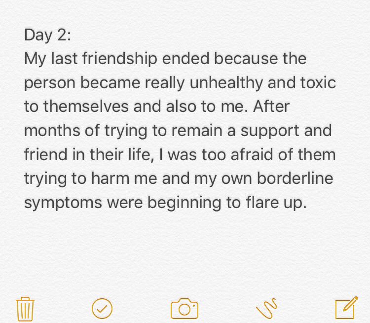 BorderlineLand's tweet photo. #31daysofbpd #bpdchallenge #bpd
Day 2 - Why did your last friendship end? https://t.co/DYAWfrEK40