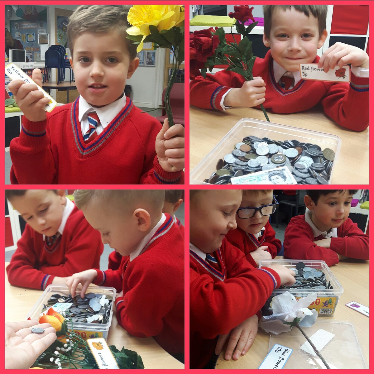 ysgolbrynhedydd's tweet photo. #year1JR using our new money skills in our pretend flower shop this morning #moneyskills #mathsinclass #DIAIUTF #YBH #flowershop https://t.co/scYH6qASrr