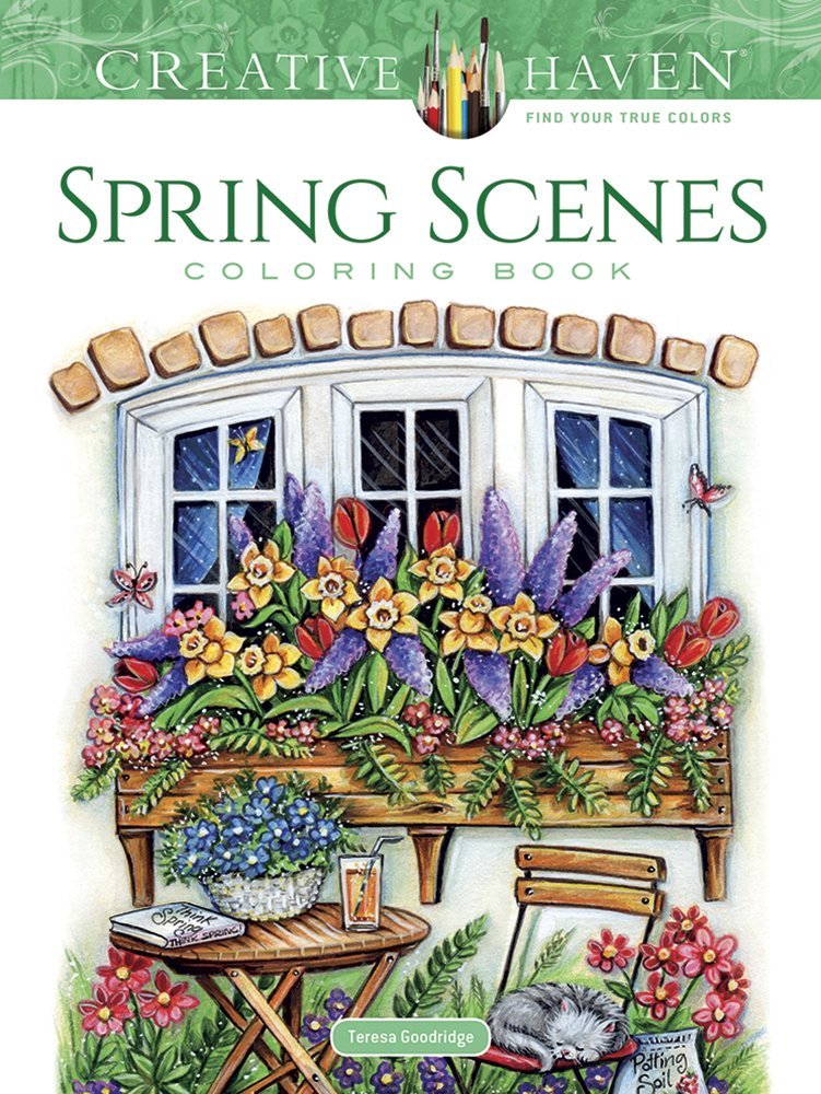 ColorForFun's tweet image. Creative Haven Spring Scenes Adult Coloring Book adultcoloringbooks.club/portfolio-view…