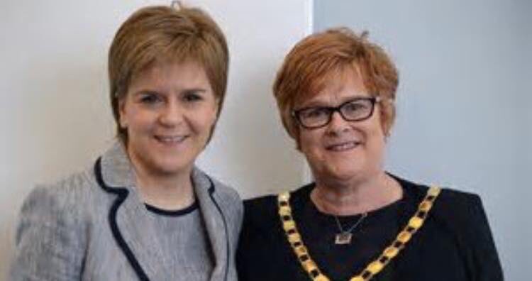 Is it just me .... or does Nicola Sturgeon's mam look like she's about to belt out 'Candle in the wind?'😂😂😂