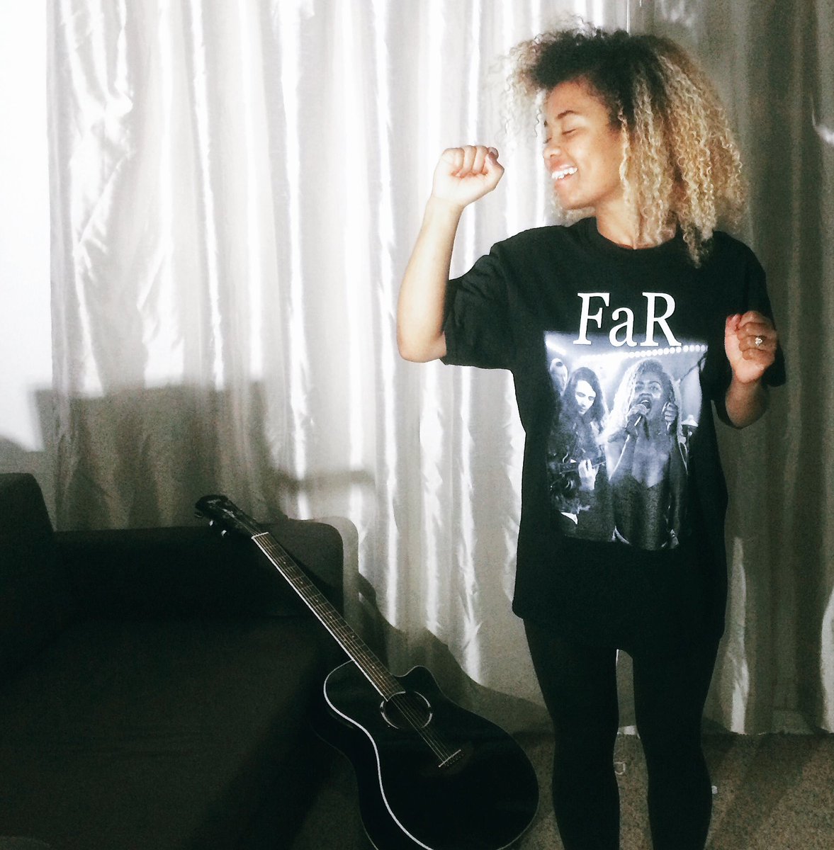 FaRbandUK's tweet photo. New FaR T designs have arrived. What do you think? 
#FaR #band #scotland #uk #musician #merch #bandmerch #modelled by @fifigreasley #singer https://t.co/2sWfWKmLvu