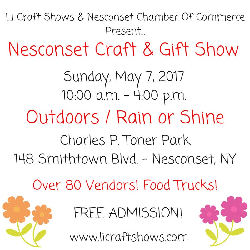 LICraftShows's tweet photo. Support over 80 local vendors at our 5/7/17 #CraftShow in #Nesconset, NY. https://t.co/mwRELo0mx5 for info. #longisland #shoplocal #handmade https://t.co/WcdK0V6Ujn