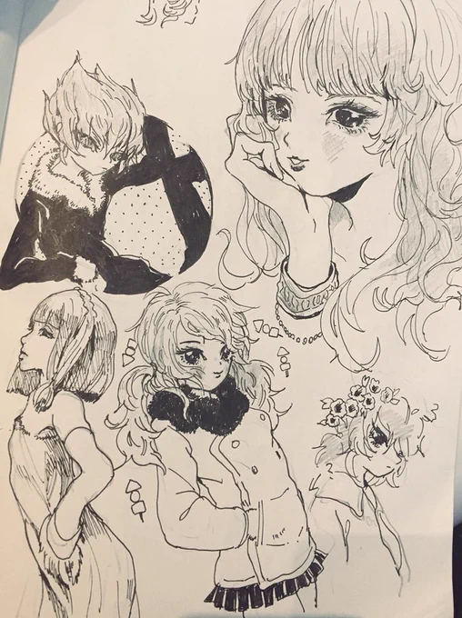 飛行機のらくがき 