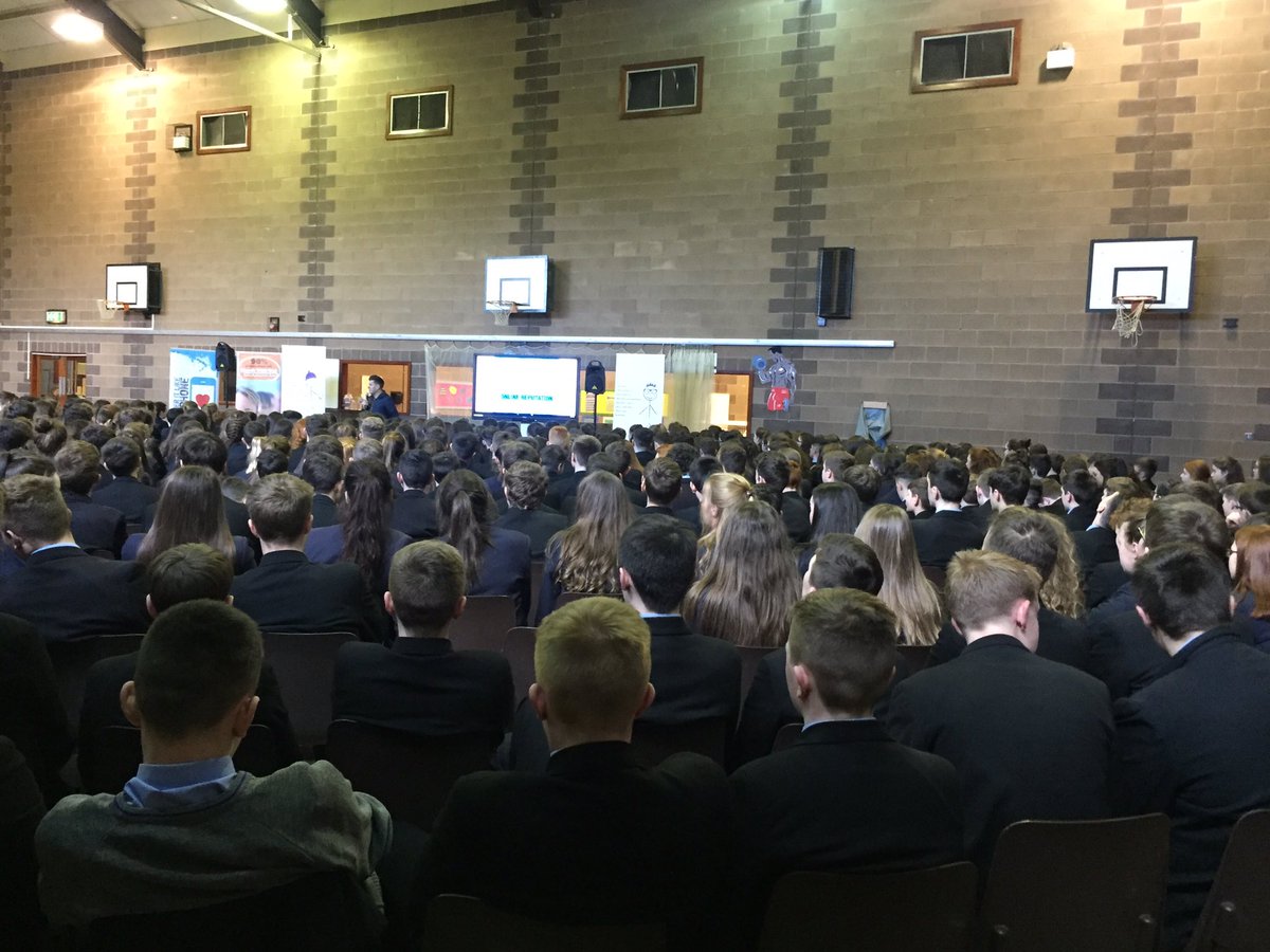 waynedenner's tweet photo. Shattered just in the door after speaking to 1200 Students today on #eSafety #OnlineReputation https://t.co/dALbrQ3XZz