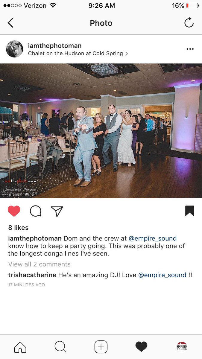 EmpireSound_'s tweet photo. Killin the Conga Line! #Wedding #DJ #Emcee #EmpireSound #WeddingDJ https://t.co/WDgNzHsYK2
