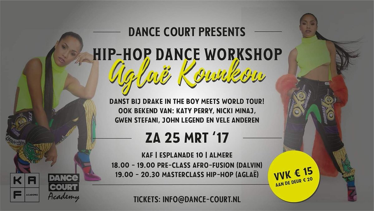 DanceCourt1's tweet photo. Better get your tickets! Let's rock the place with @AglaeKounkou https://t.co/kTvccqKQhx