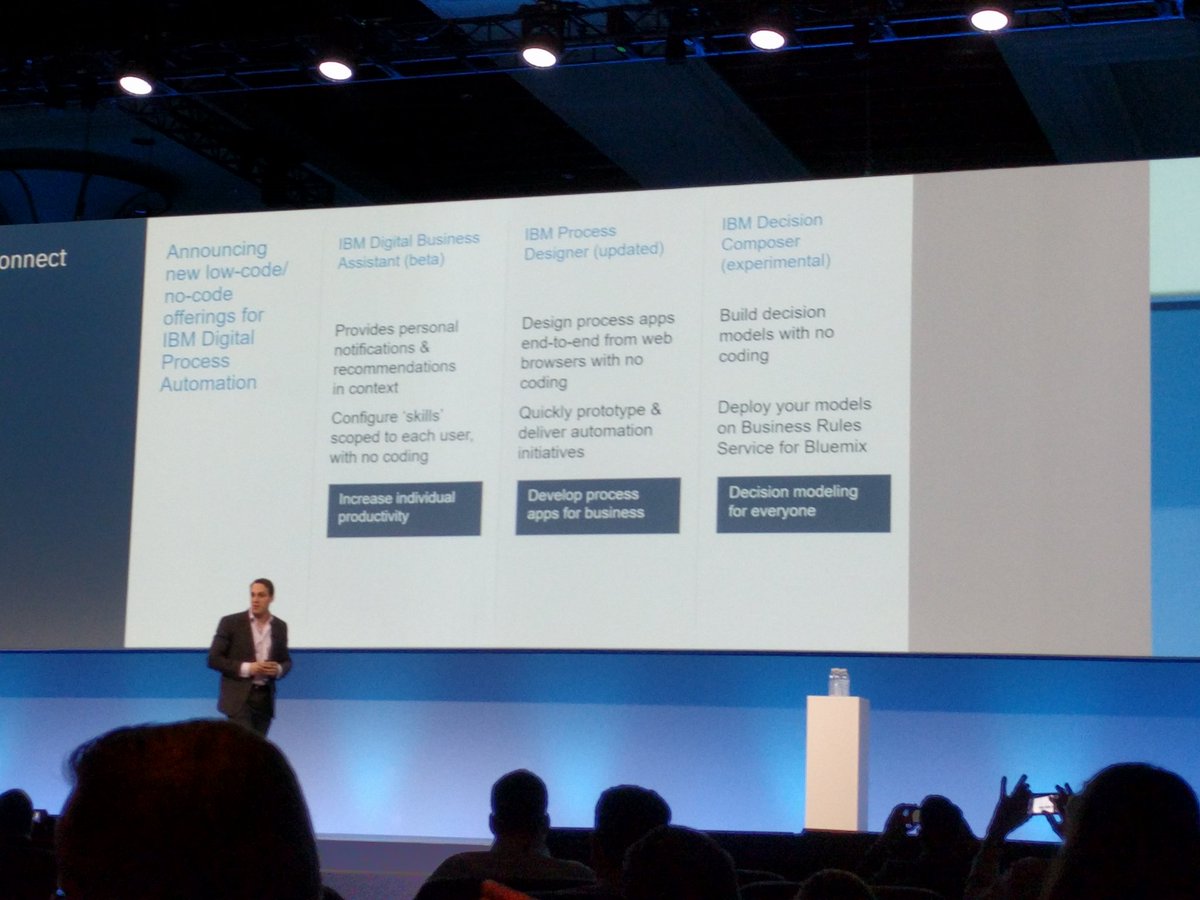 See the updated IBM Process Designer, Decision Composer and Business Digital  Assistance announced at #ibminterconnect.