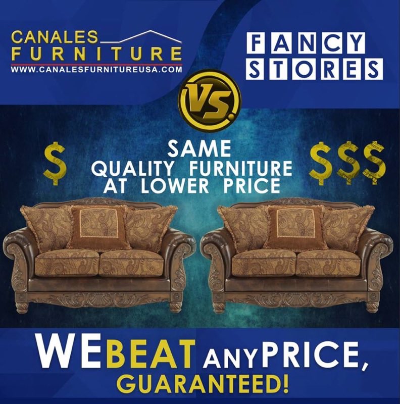Canales Furniture On Twitter Canales Furniture Vs Fancy Stores