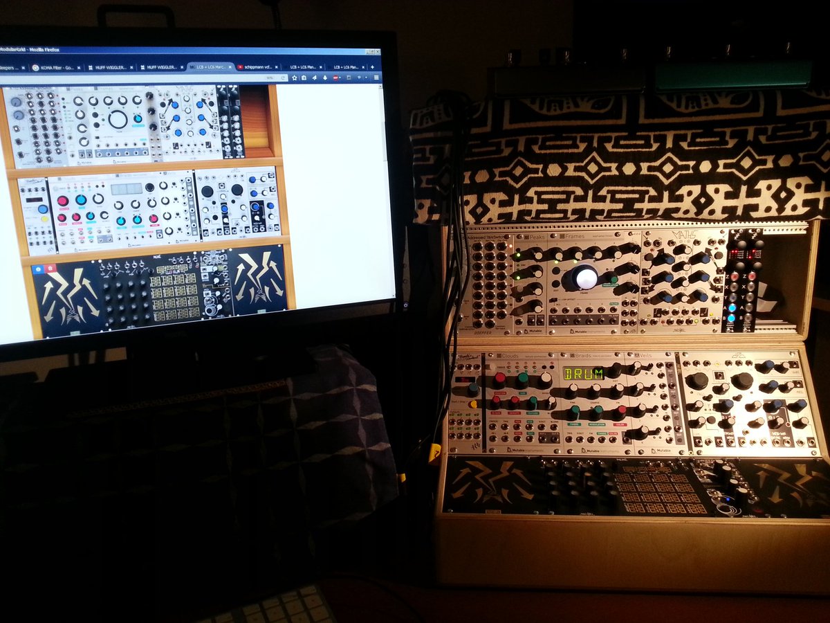markb10101's tweet image. First 9U #eurorack #modulargrid
