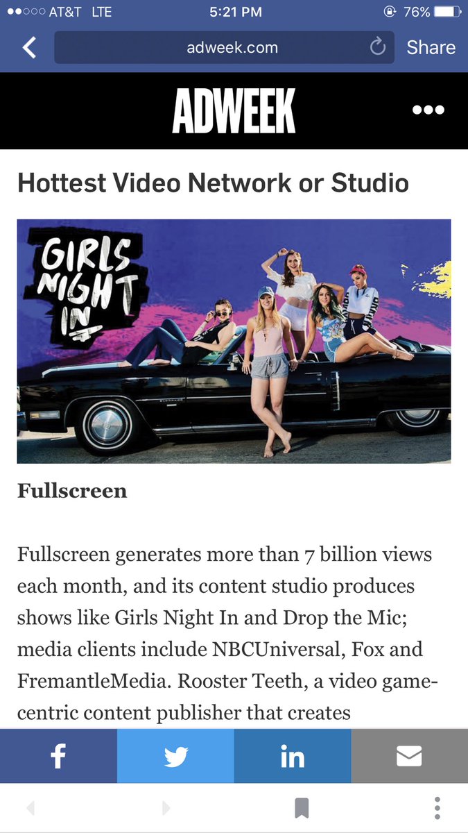 MrsKingAnge's tweet photo. Wow this is exciting! @Fullscreen #fullscreenlife @adweek https://t.co/aeazxEBz7l