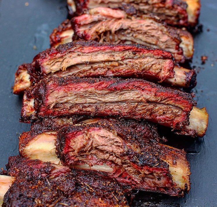 bbqfestau's tweet photo. Beef back ribs smoked with cherry wood in the Pro Q ... Oh @GusfaceGrillah you had us at smoked. https://t.co/UkvGCPiWXs