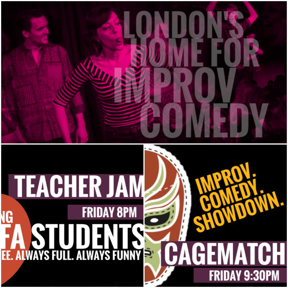 FRIDAY *FREE SHOW* PLUS the most DANGEROUS Improv Show in LONDON CAGEMATCH - IMPROV. COMEDY SHOWDOWN!!  ☠️ thefreeassociation.co.uk/shows/