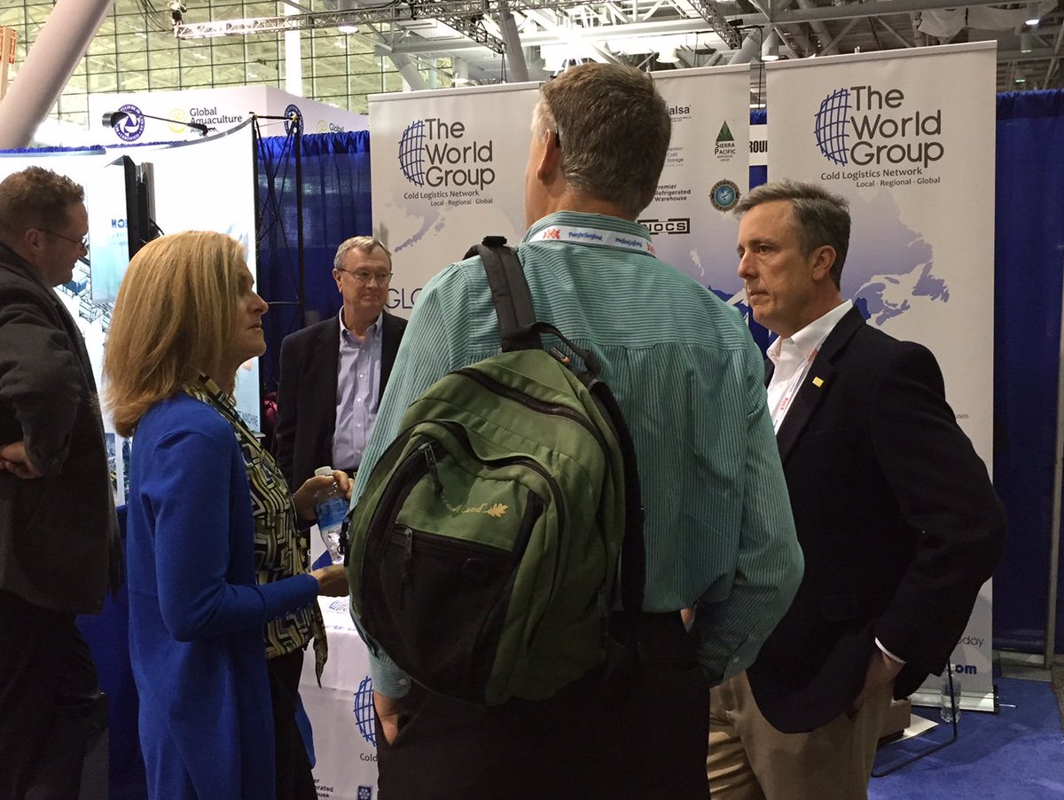 HenningsenCS's tweet photo. We are having a great time with our partners in The World Group while discussing cold chain solutions at #bostonseafood 2017! https://t.co/15URUkenBF