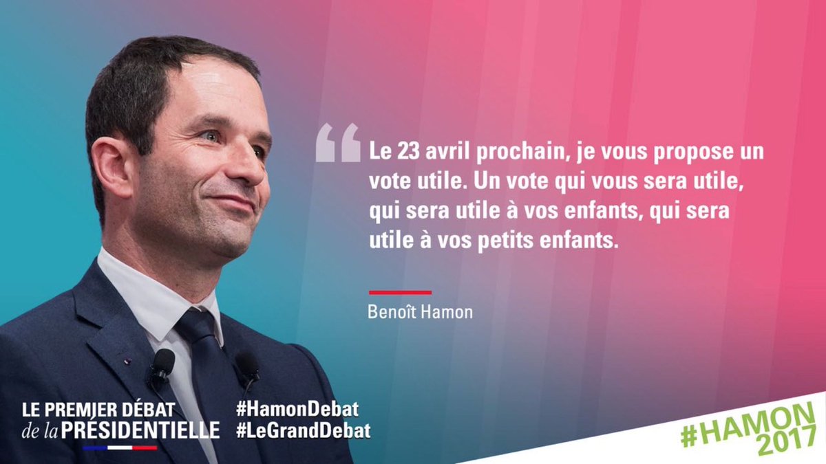 « Votez pour une nouvelle sécurité sociale qui s’adapte au travail tel qu’il est pas tel qui fut, pour un futur désirable » #HamonDebat