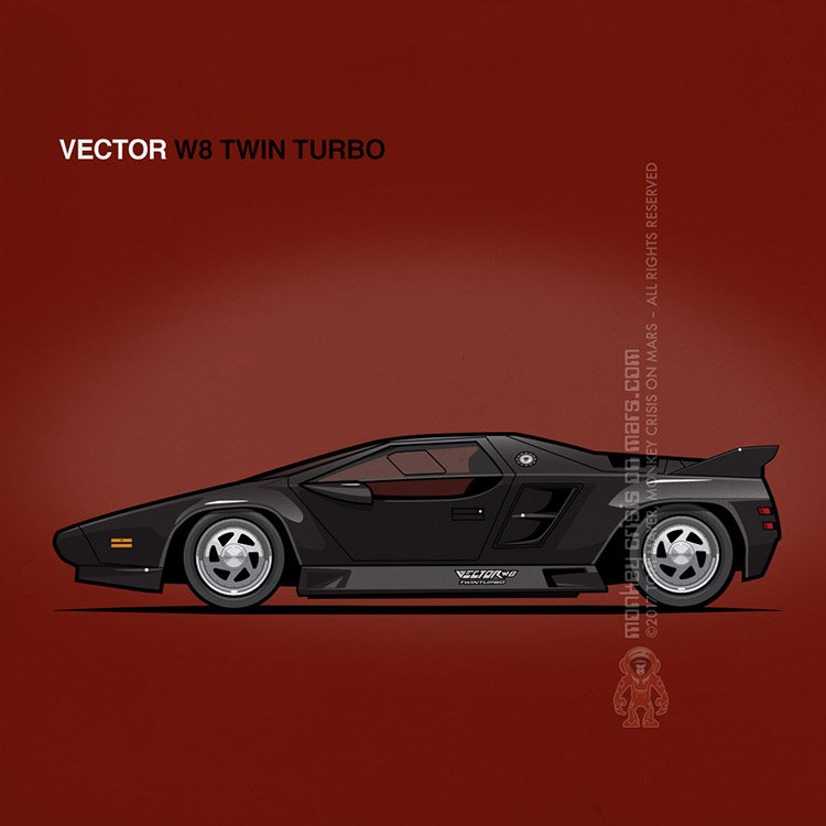 artsmoto's tweet photo. The #streelegal jet fighter of the #90: The #VectorW8 #TwinTurbo available now at https://t.co/wVp5xUp215 #supercar #hypercar #carshirts https://t.co/A5QUiLkXkL