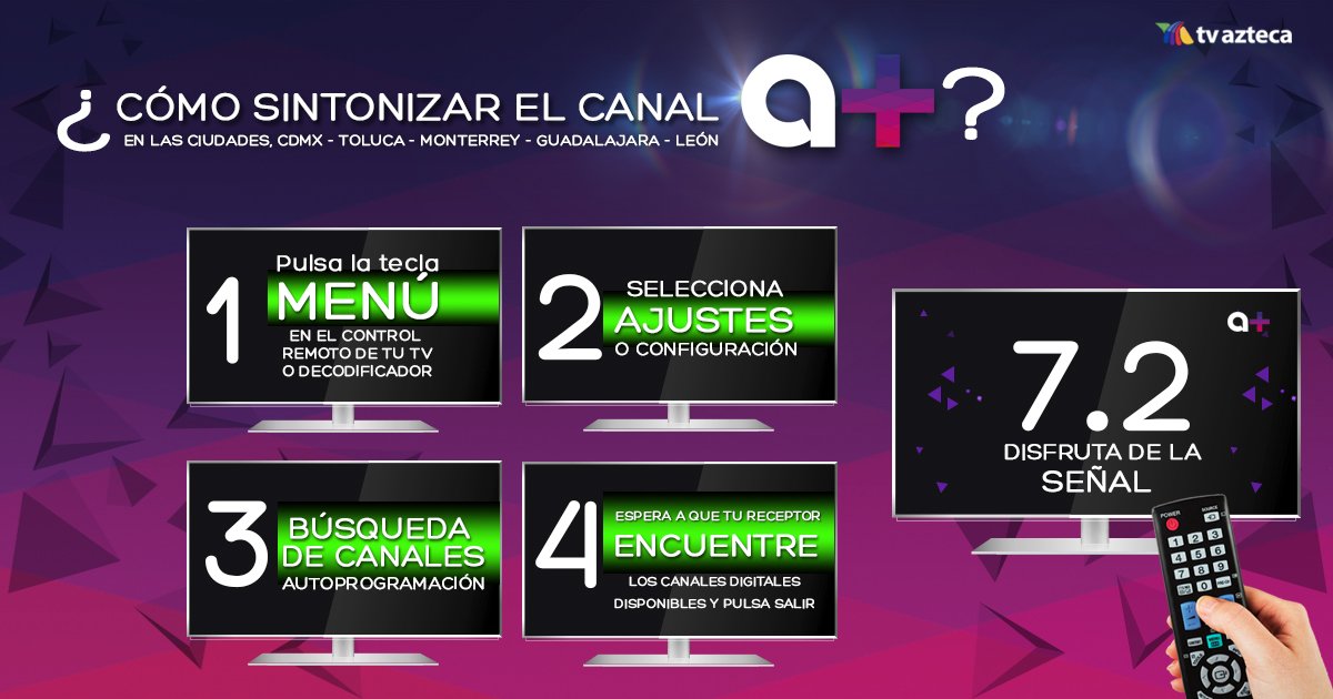 amastv's tweet photo. ¡Estamos en el 7.2 de TV Abierta y 117 de @totalplaymx! https://t.co/GB0XJOZZfk