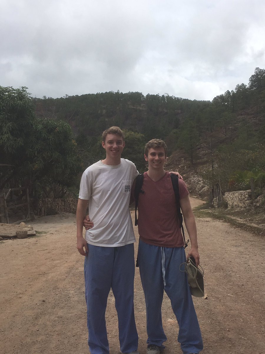 VandyFIJI's tweet photo. Give a pat on the back for two of our brothers who recently participated in a service trip in Honduras over spring break https://t.co/xZRowQQJ8z