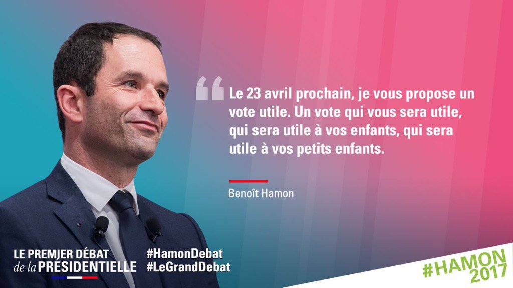 #LeGrandDebat #hamondebat un vote pour, un vote pour vous, pour vos enfants 👌🏼❤️