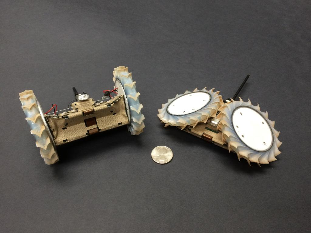NASA's tweet photo. PUFFER, an origami inspired robot, is capable of folding its body &amp; crawling into places larger rovers can’t fit: https://t.co/VGFIAHxhsQ https://t.co/PD0QnVdbuS