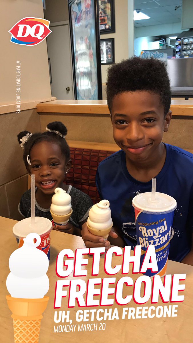 NaturallyMDC's tweet photo. @DairyQueen Enjoying #freeconeday with the kids. https://t.co/lfXdEeNz4U