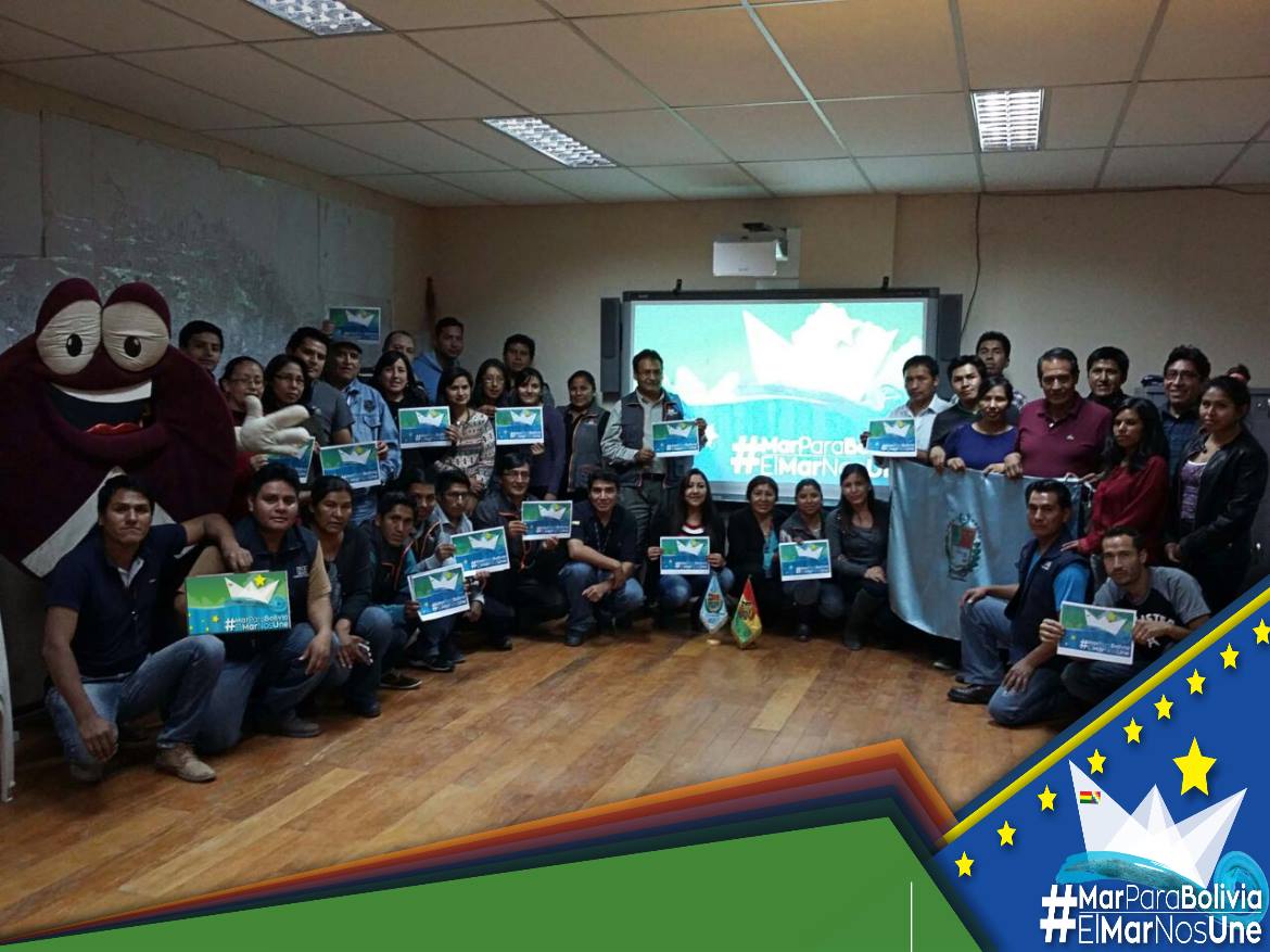 INE_Bolivia's tweet image. Funcionarios del #INEBolivia se suman a la ola tuitera de #MarParaBolivia y #ElMarNosUne bit.ly/2nu6uLd