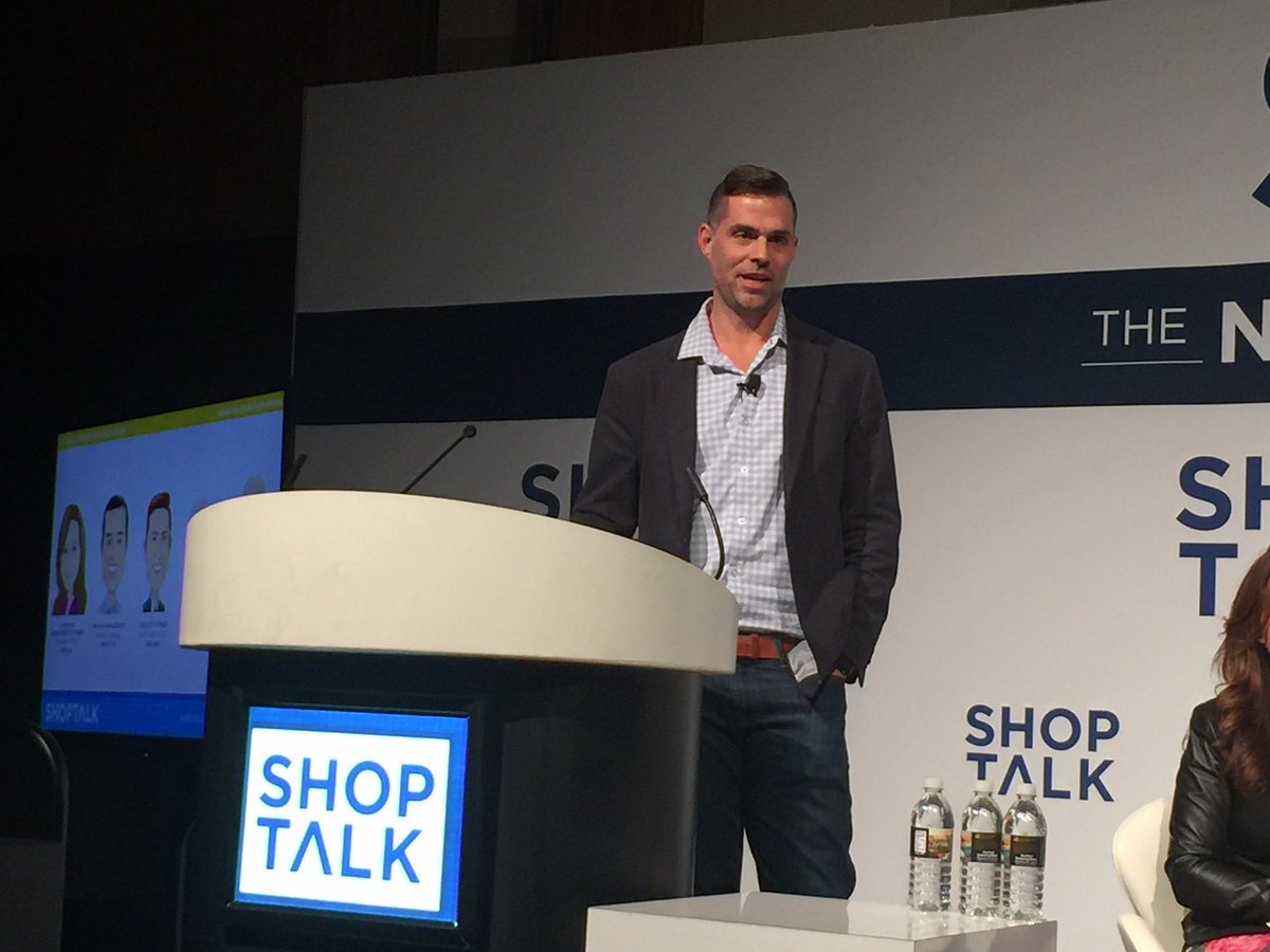 HersheyCompany's tweet photo. Sr. Dir. of IDP &amp; Retail Evolution, Brian Kavanagh spoke about the convergence of digital &amp; physical at #shoptalk17 https://t.co/z2GAXDTna4 https://t.co/fJsN39aJHJ