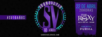 #DESTACADA La banda de zona oeste #Sobrevuelo festeja sus 10 años de vida en el Roxy, enterate en el enlace: vecinosenrock2.blogspot.com.ar/2017/03/sobrev…
