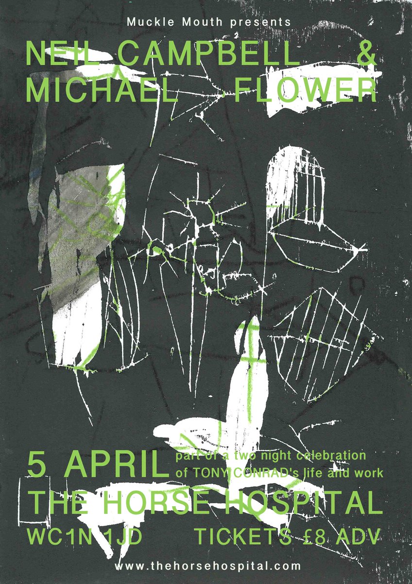 muckle_mouth's tweet photo. neil campbell + michael flower duo (vibracathedral orchestra) @horsehospital nxt wed - spread the bread! https://t.co/ISGqbcPT4g https://t.co/TwP6YeB0mw