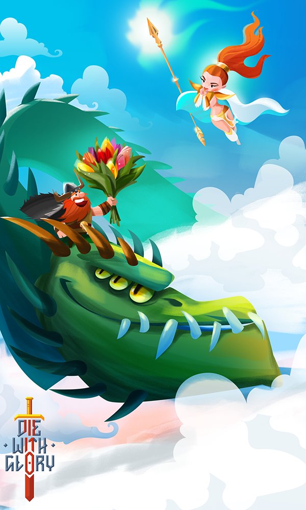 Spring time in Valhalla! #Vikings #indiedev #gamedev #adventure #spring #love