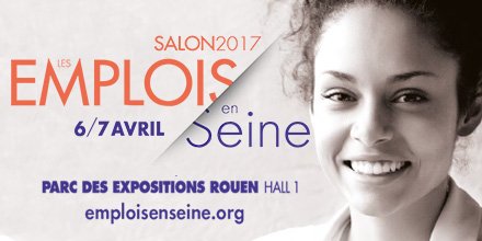 Inscrivez-vous au salon #EMPLOISENSEINE à #Rouen. Le RDV normand #emploi #formation #alternance des 6 &amp; 7 avril 2017 bit.ly/EES17Event