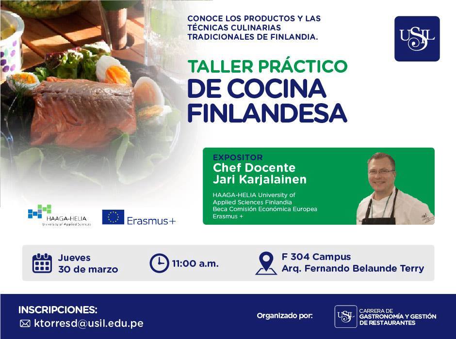 WWA_ALLIANCE's tweet photo. Chef Jari from @HAAGAHELIAamk Finland in @_USIL Lima​ Peru. The Alliance spirit! https://t.co/rWoUWduK87