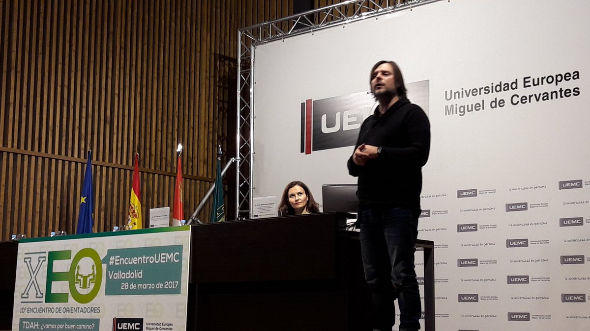 reportve's tweet photo. Jose Ramón Gamo director del #centrocade habla de aprendizaje y #TDAH en el #encuentroUEMCValladolid.
#haciendoRepor https://t.co/MGYdznwwUE