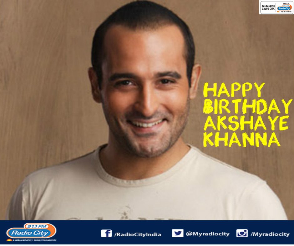Radio City Wishes a very Happy Birthday to Akshaye Khanna..!!    