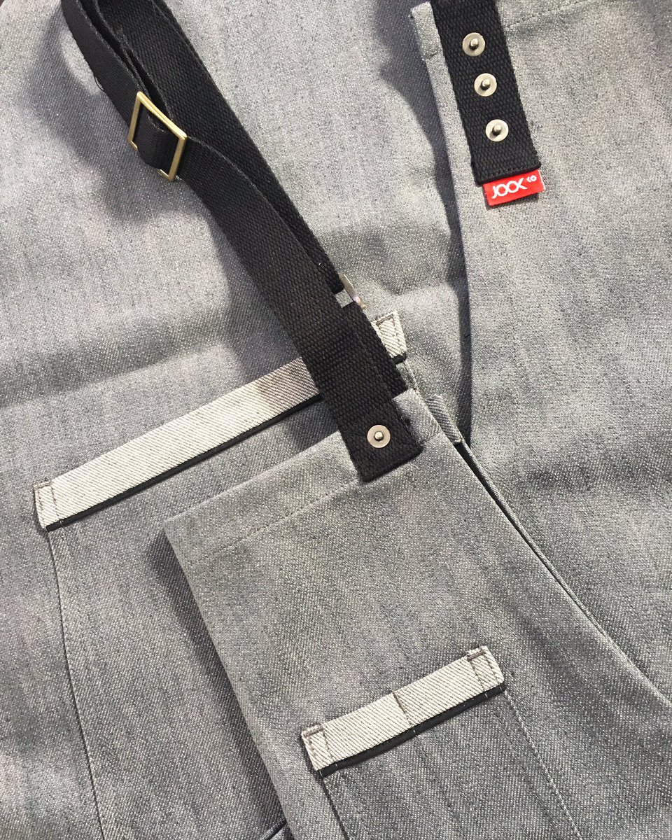 A perfect day to introduce our new Graphite Cotton Selvedge Denim for spring collection !!! 
#denimapron #jookcompany