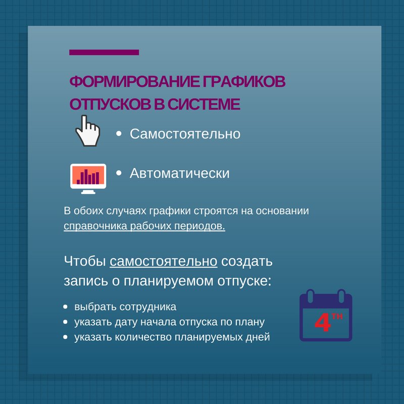 Планирование и составление графиков отпусков в системе
galaktika.ru/hcm/planirovan…