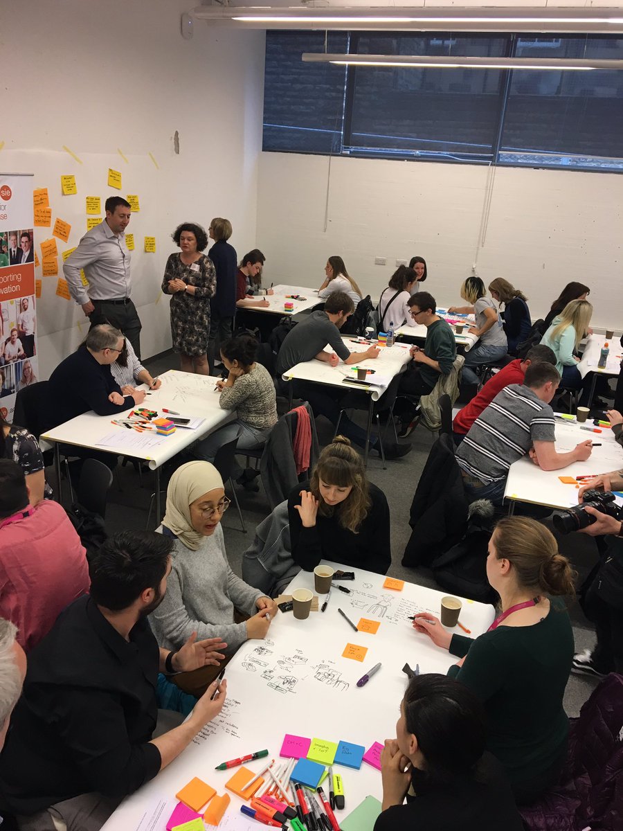 Students mapping out the day of different people in depth with the help of <a href="/dhiscotland/">Digital Health & Care Innovation Centre (DHI)</a>, <a href="/CENSIS121/">CENSIS</a> &amp; <a href="/DataLabScotland/">The Data Lab</a>