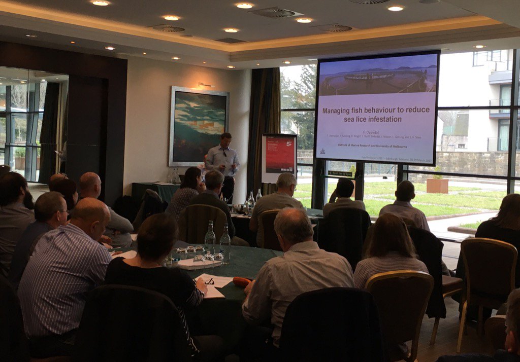 Frode Oppedal discusses management of fish behaviour to control parasites in aquaculture