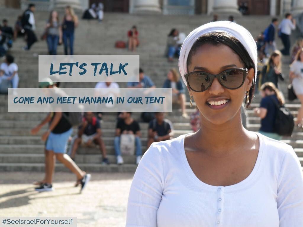 MZANSIISRAEL's tweet photo. Show your support during our 1 PM talk today where Wanana will be talking on her experience as an Ethiopian Jew.
#SeeIsraelforYourself https://t.co/6jRLELG3Ts